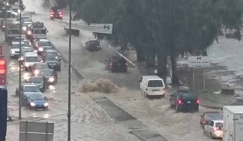 Image result for ‫الأمطار تغرق الطرق في لبنان‬‎