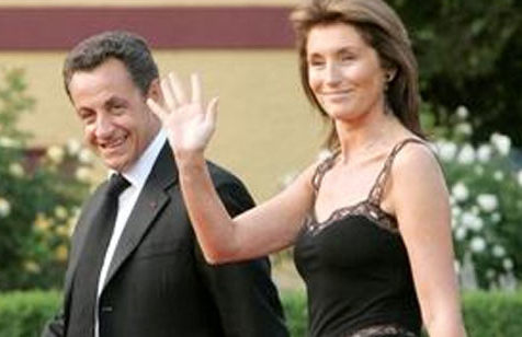 نقولا ساركوزي وزوجته السابقة