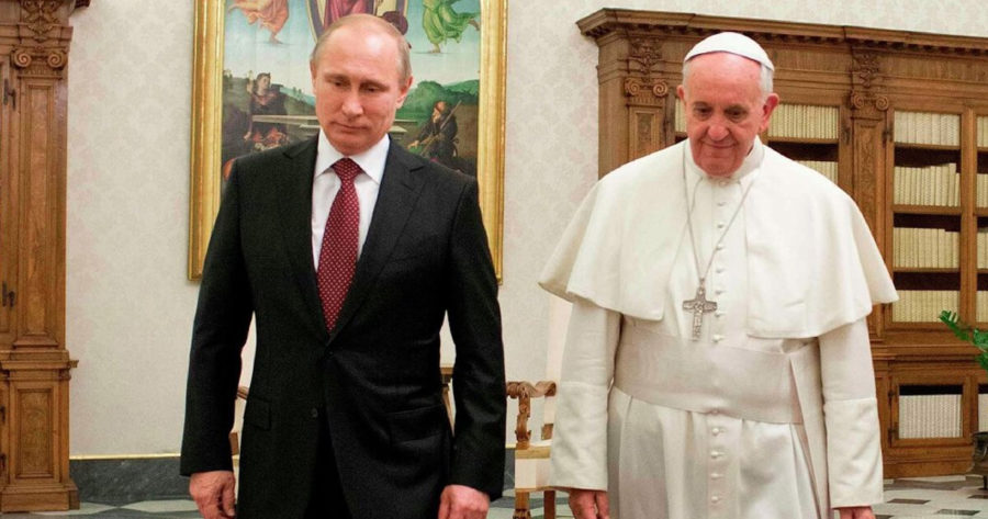 البابا فرنسيس وفلادمير بوتين
