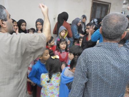 مساعدات للنازحين السوريين من دار الإفتاء صيدا