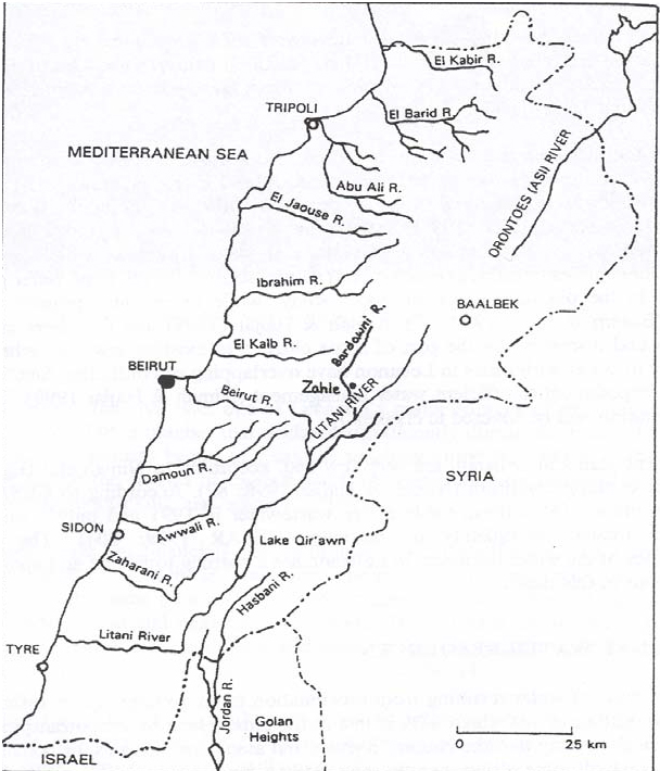 خريطة مضخات نهر الوزاني