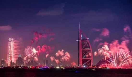  تحطيم الرقم القياسي العالمي لأكبر احتفال ألعاب نارية في دبي