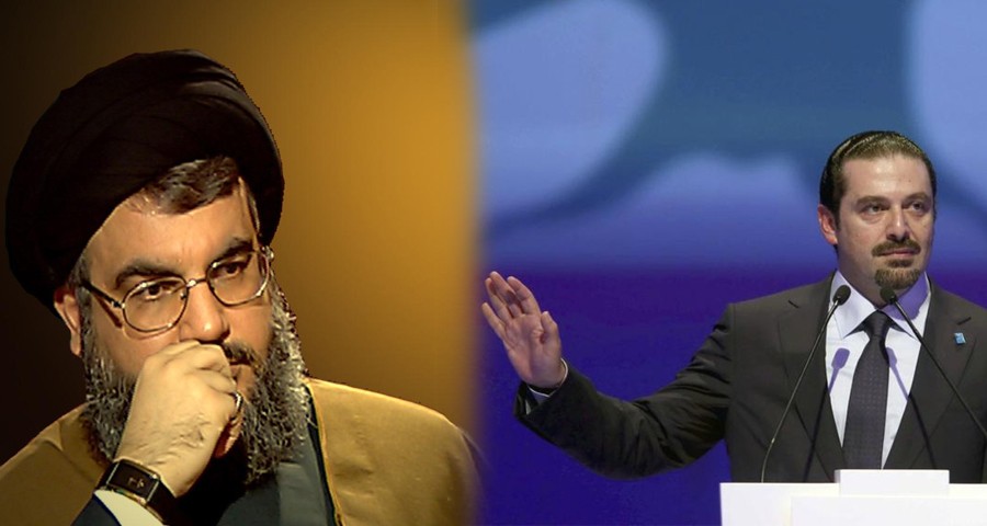 حسن نصرالله وسعد الحريري
