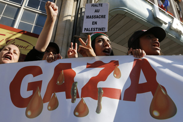 مظاهرات في ايطاليا ضد الهجمة الإسرائيلية على غزة، 14 يوليو 2014