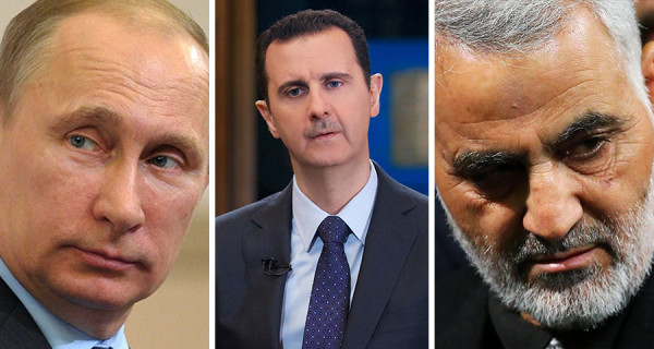 الأسد بين ايران وروسيا