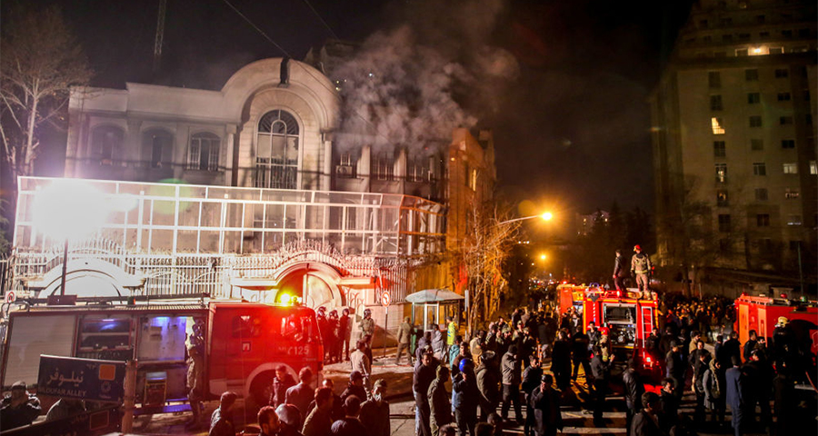 اقتحام السفارة السعودية في طهران