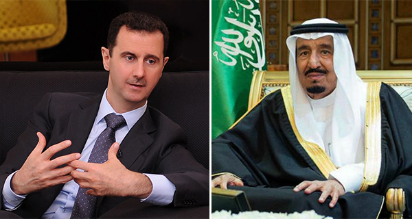 الملك سلمان وبشار الأسد