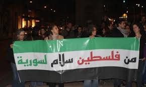فلسطين تدعم الثورة السورية