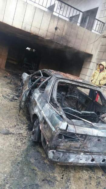 احراق سيارة مسؤول أمل في عيتا الشعب