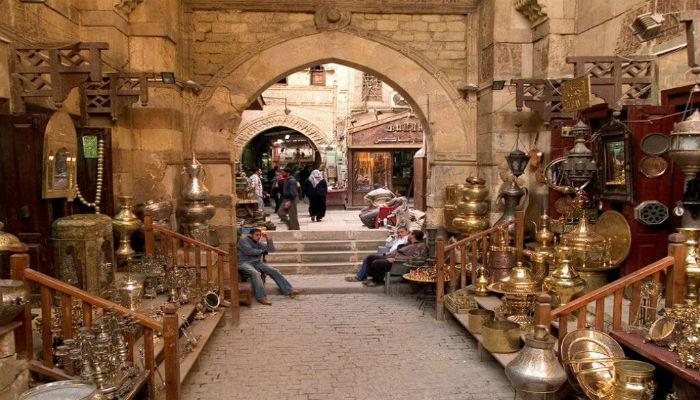 سوق النحاسين في دمشق.