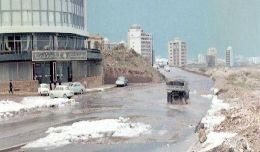 الثلوج في بيروت عام 1963