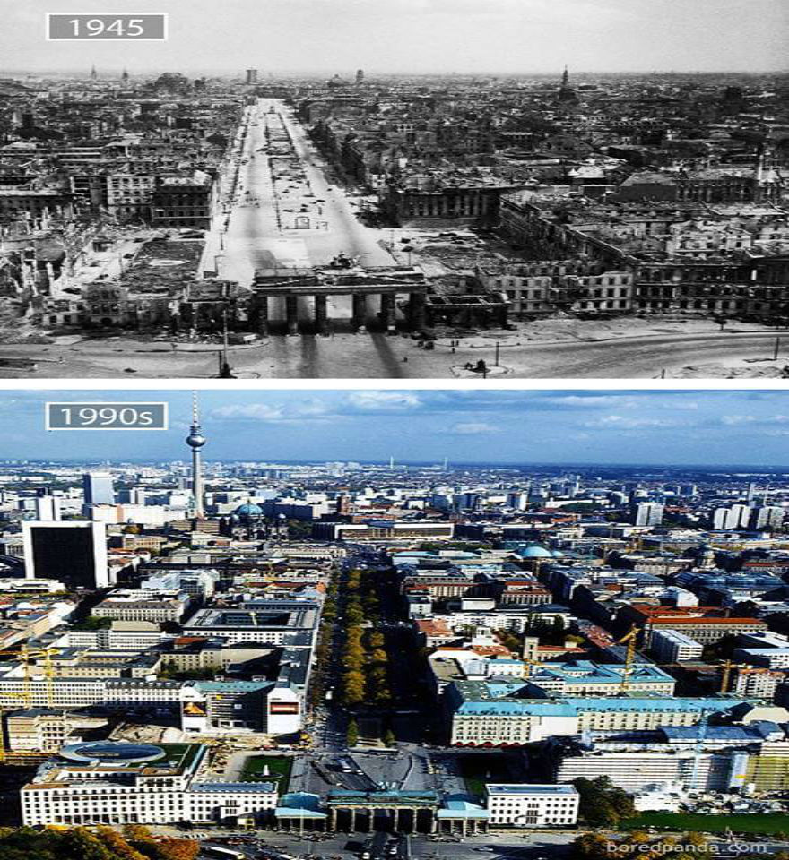 برلين-ألمانيا، كيف كانت في عام 1945 وكيف أصبحت الأن