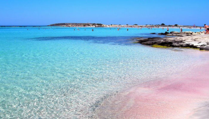 الشاطئ الوردي-بالوس-كريت-اليونان