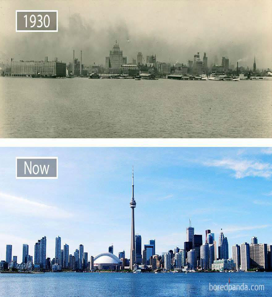 تورنتو-كندا، التغير بين عام 1930 وبين الأن