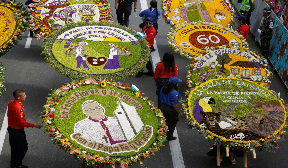 مهرجان الزهور السنوي في كولومبيا