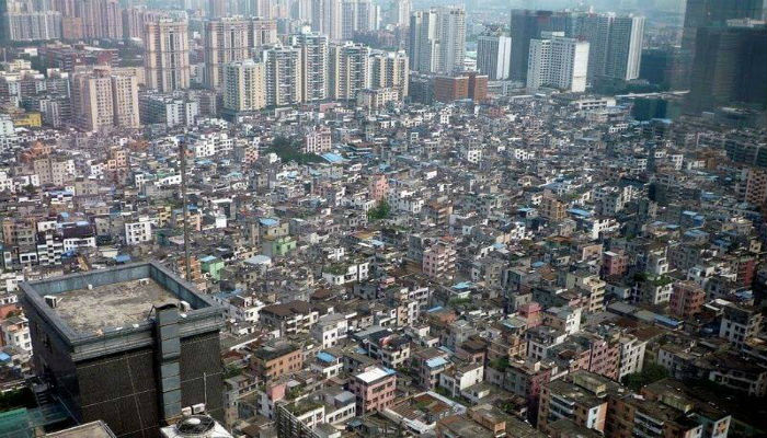 البيوت الكثيفة في القرى الحضرية في الصين