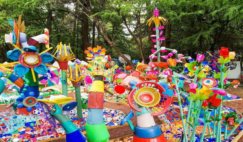 الغابة البلاستيكية في المكسيك من تصميم الفنان «توماس دامبو»