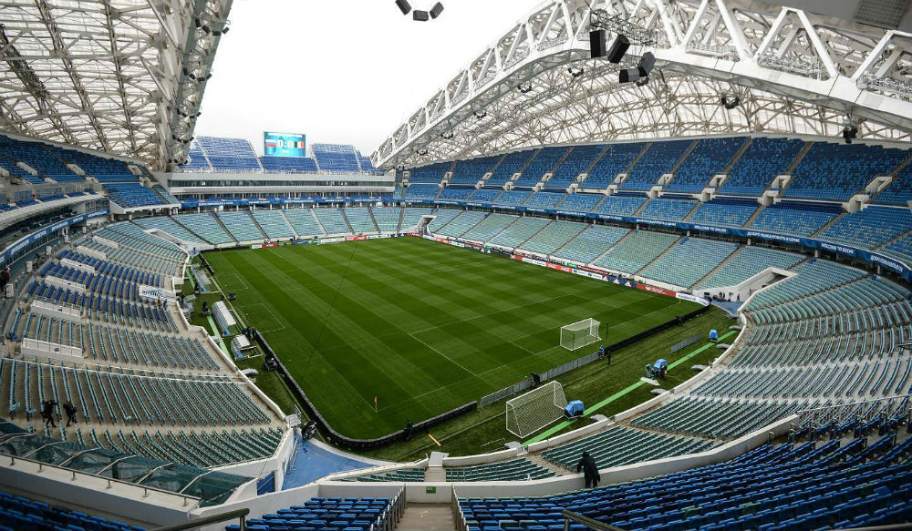 ملعب فيشت-سوتشي في روسيا، حيث يتسع لـ47 ألف متفرج