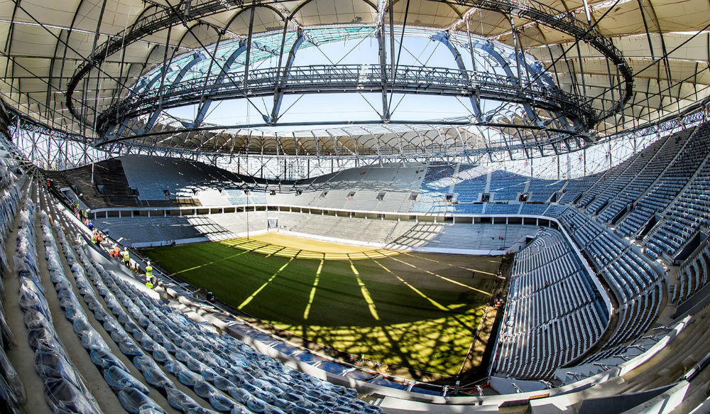 وملعب فولجوجراد أرينا - فولجوجراد-روسيا، يتسع لـ45 ألف متفرج