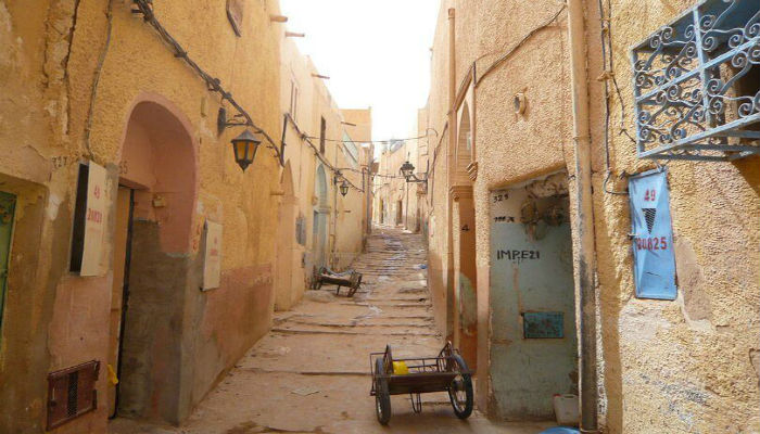 شوارع مدينة «غرداية» الضيقة في الجزائر
