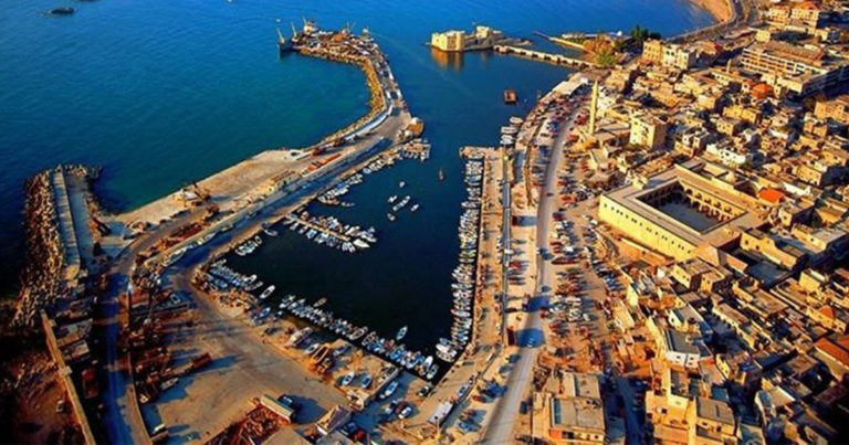 صورة جوية لمدينة صيدا