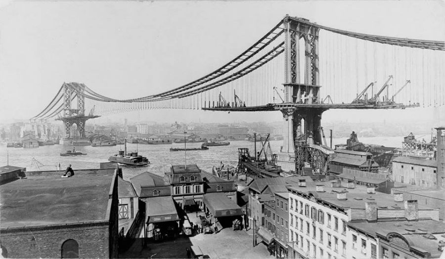 جسر مانهاتن في نيويورك عام 1909