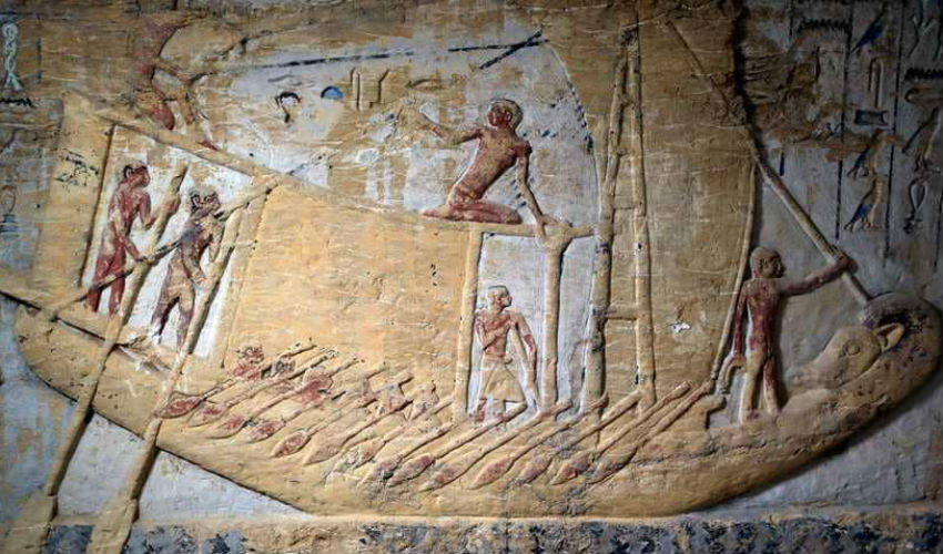 الحياة اليومية للأسرة الخامسة في مصر القديمة محفورة على جدران مقبرة "واح تي".