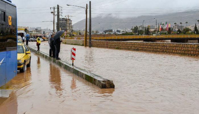الفيضانات في جنوب إيران.
