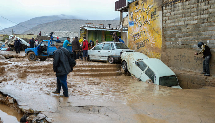 إيران بعد الفيضانات.
