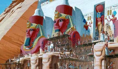تماثيل للفراعنة المصريين كما تخيلتها لعبة "Assassin's Creed Origins".