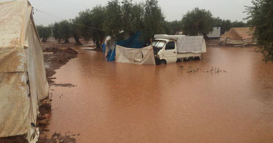 فيضانات خيم النازحين شمال سوريا