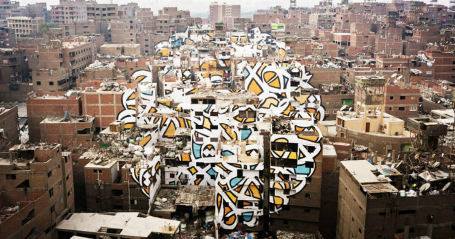 مشروع سلام في حي منشية ناصر في القاهرة-الفنان التونسي السيد