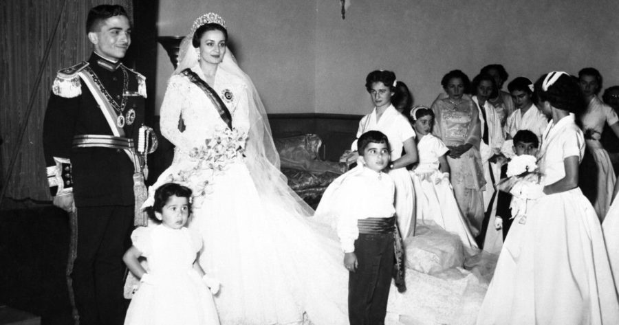 زفاف الأميرة دينا عبد الحميد والملك الحسين بن طلال