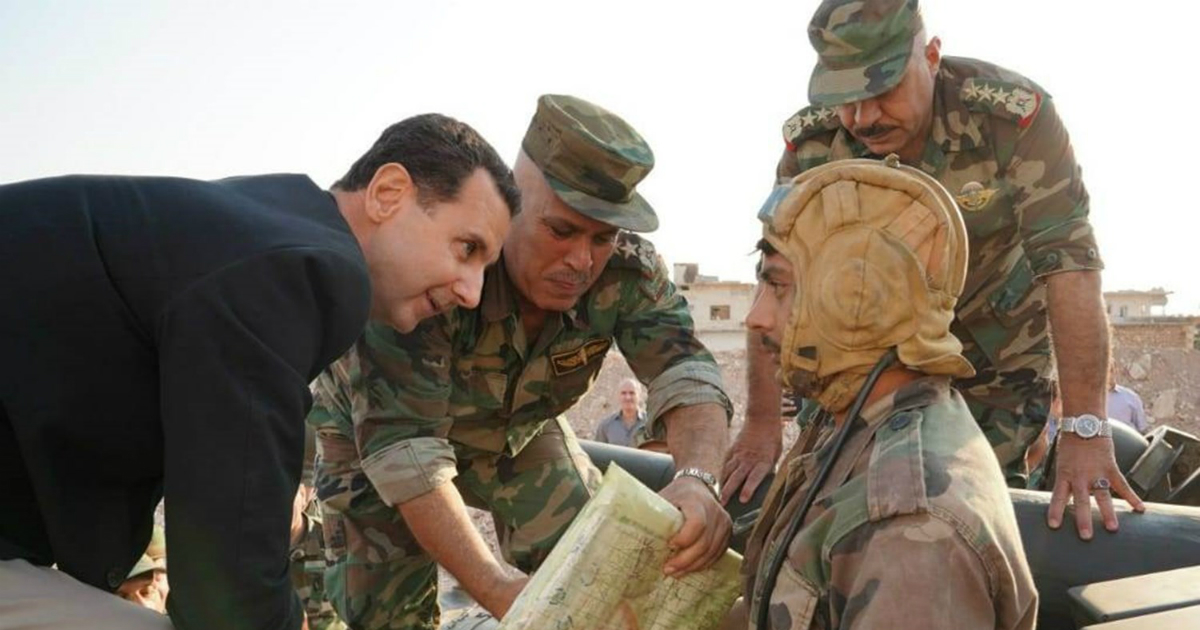 بشار الاسد في ادلب
