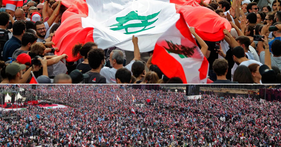 التظاهرات في لبنان