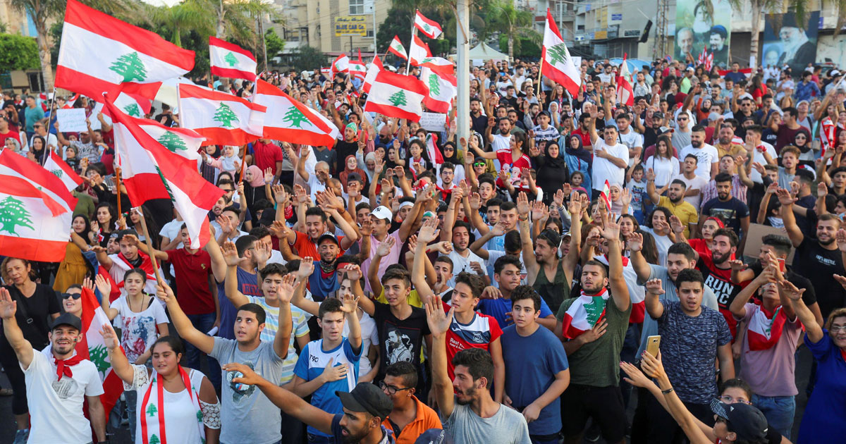 التظاهرات في لبنان