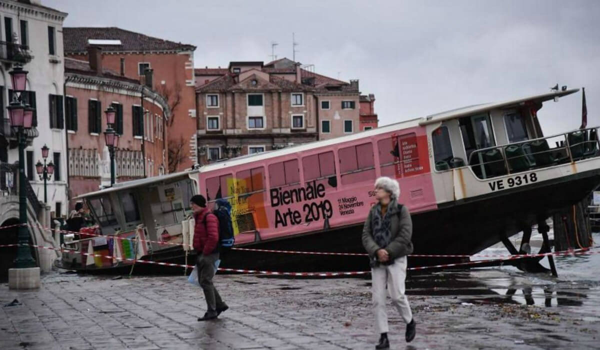 فينيسيا المدينة السياحية التاريخية عانت ضرراً كبيراً جراء الفيضانات