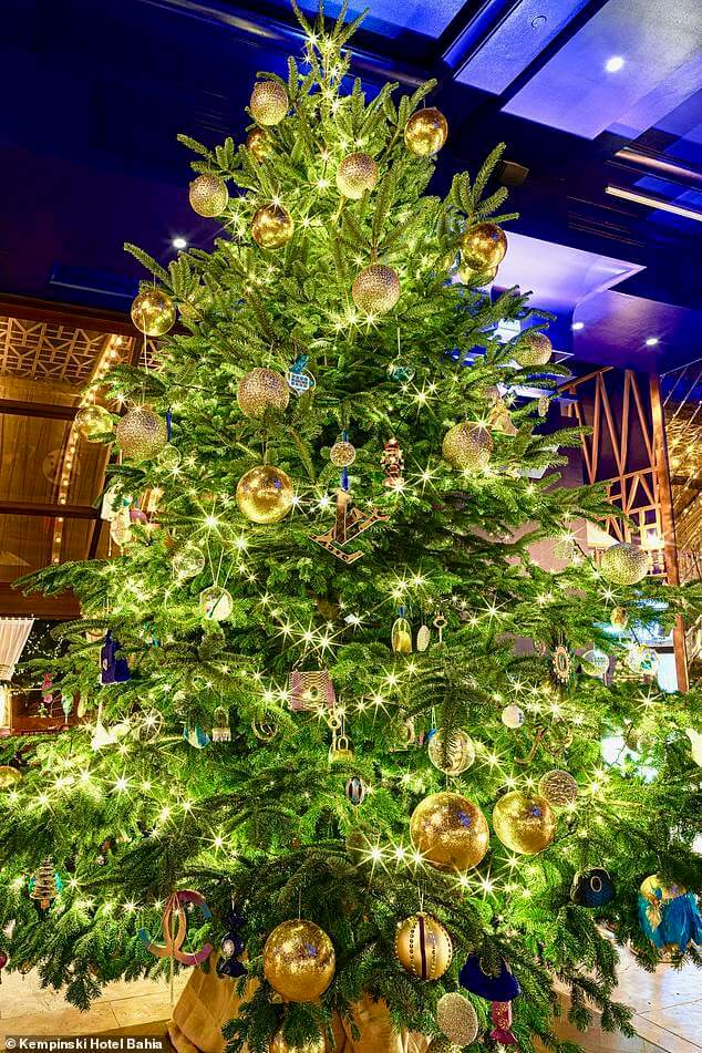 أغلى شجرة ميلاد في العالم عرضها منتجع "وسبا" في أشهر فندق "كمبنسكي باهيا" الشهير في جنوبي اسبانيا.