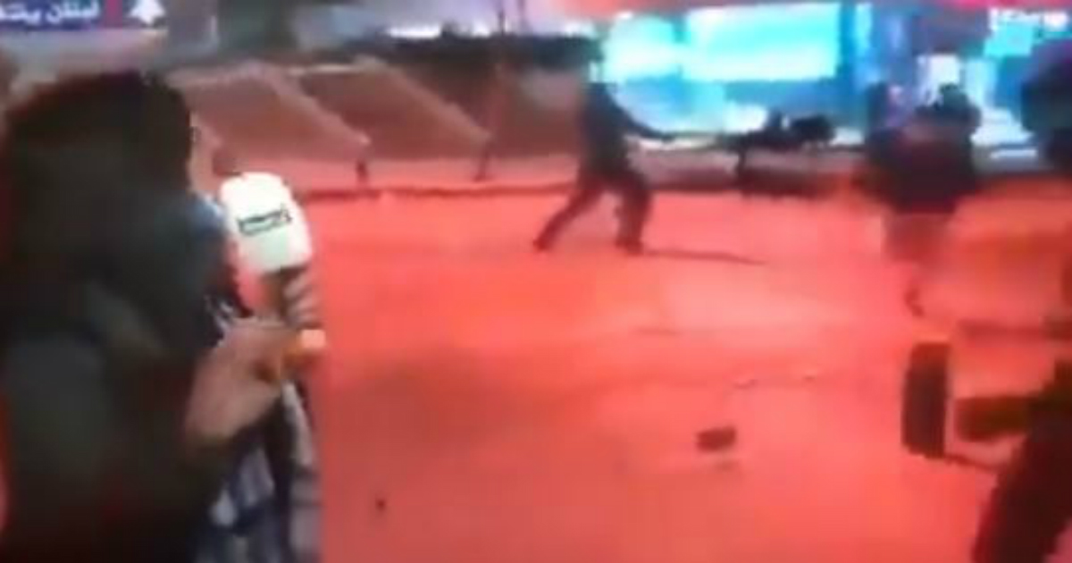 الاعتداء على فريق عمل الmtv
