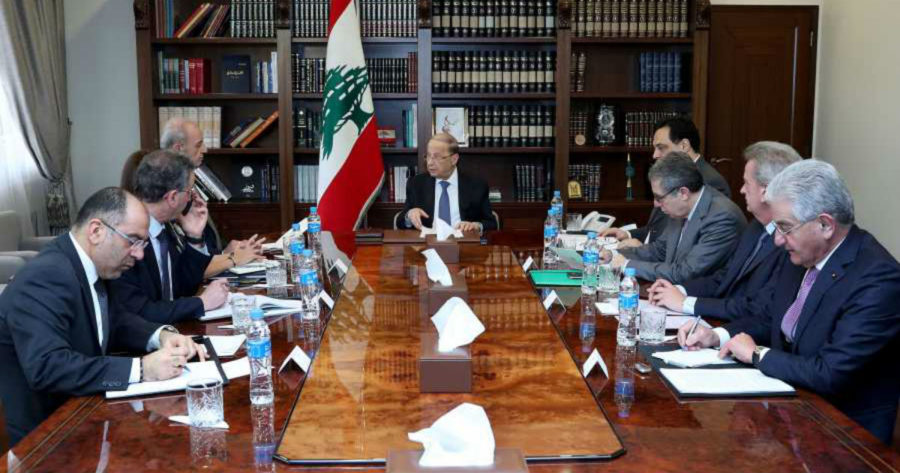 اجتماع مالي بعبدا