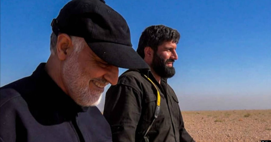 أصغر باشابور برفقة قاسم سليماني