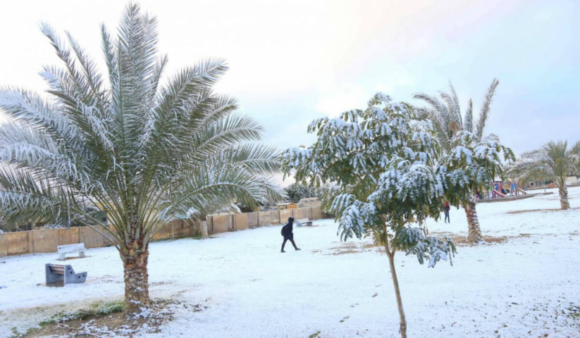 المدارس اقفلت في العراق بسبب الثلوج