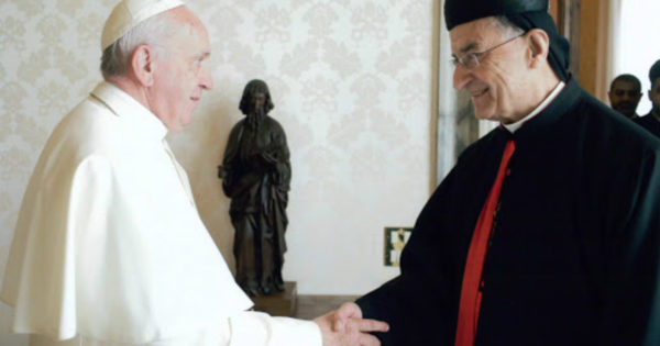 البطريرك الراعي والبابا فرنسيس