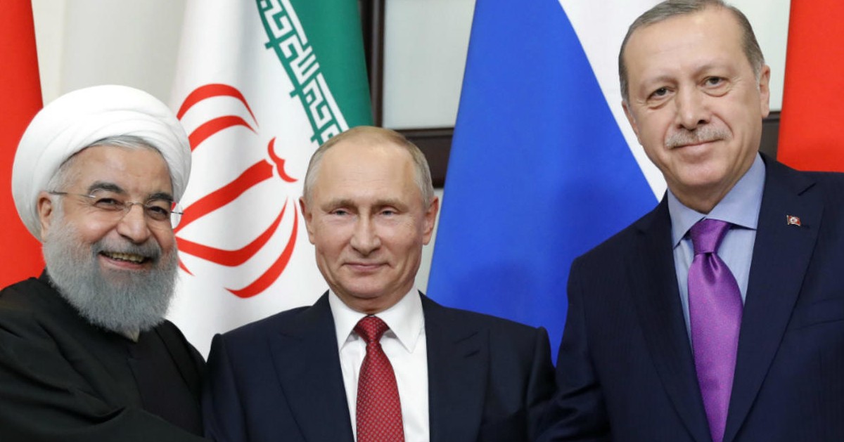 اردوغان بوتين روحاني