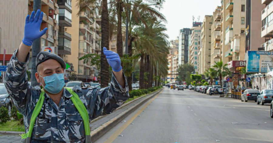 شوارع بيروت كورونا