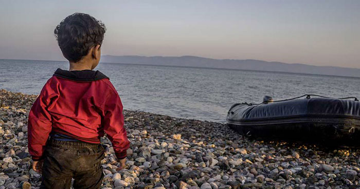 طفل لاجئ