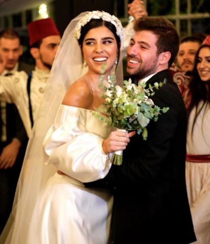 صورة زفاف زينة ونبيل