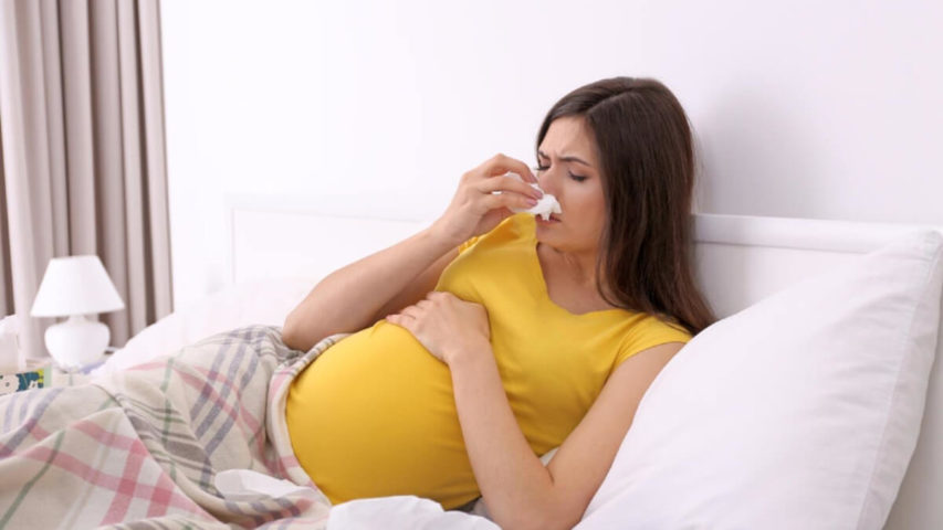 الحامل ونزلات البرد والإنفلونزا