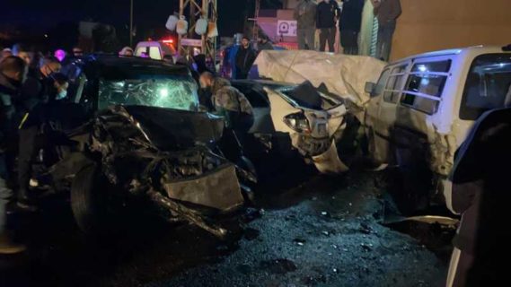 حادث مروع في دير الزهراني