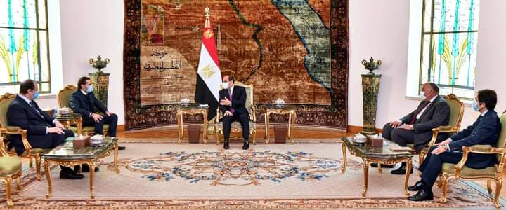 السيسي خلال لقائه الحريري